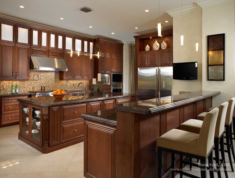 Элоиза Кабли подобрала натуральные материалы, приятные на ощупь. В арсенале - массив клена, махагони и эбена, лен, кожа, вельвет, шелк, бронза Кухня Neff