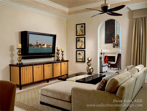 Comfortable family room.