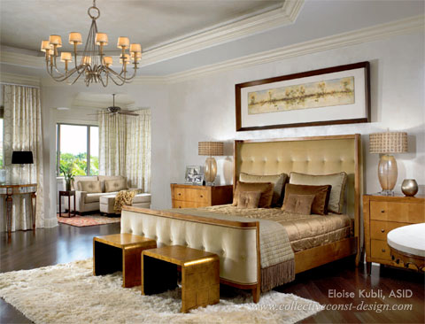 Master bedroom as a sooting retreat.