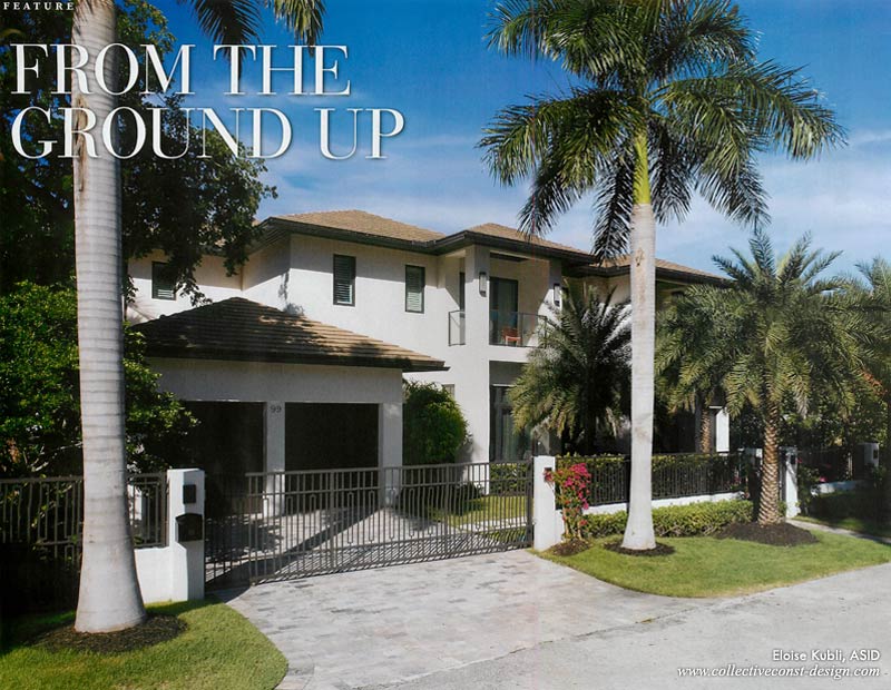 The two-story waterfront home is located in the Las Olas Isles.