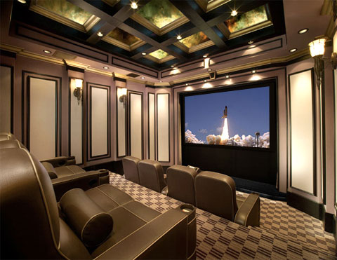 High-end home theater. High-end home theater.