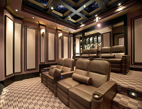 High-end home theater. High-end home theater.