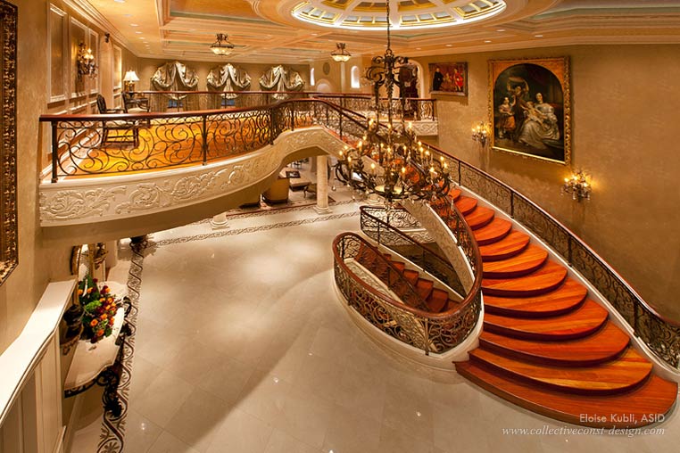 Majestic Mansion interior design and architectural styling by Eloise Kubli, ASID.