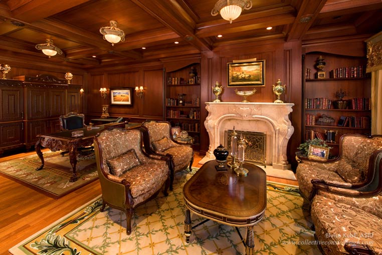 Majestic Mansion interior design and architectural styling by Eloise Kubli, ASID.