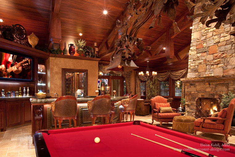 Majestic Mansion interior design and architectural styling by Eloise Kubli, ASID.