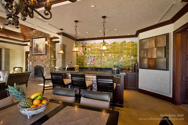 Majestic Mansion interior design and architectural styling by Eloise Kubli, ASID.