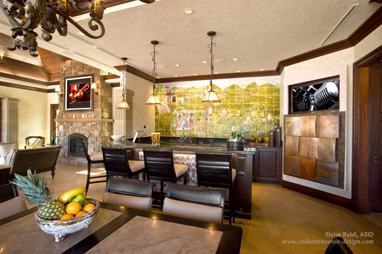 Majestic Mansion interior design and architectural styling by Eloise Kubli, ASID.