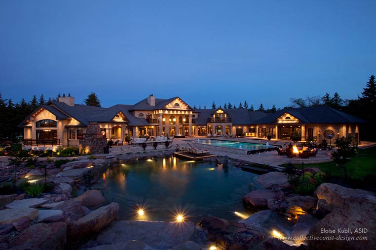 Majestic Mansion interior design and architectural styling by Eloise Kubli, ASID.