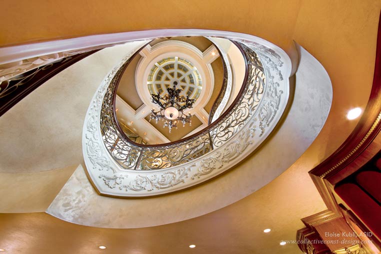 Majestic Mansion interior design and architectural styling by Eloise Kubli, ASID.