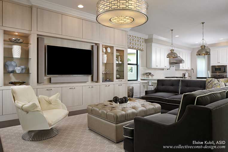 An ottoman can serve as a coffee table, a footstool and for storage.