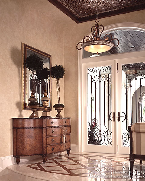 High-end designed residential entrance. High-end designed residential entrance.